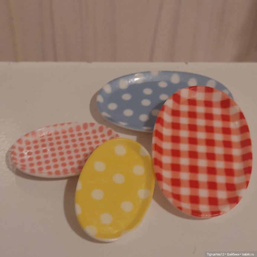 Набор тарелок — Миниатюра для кукол