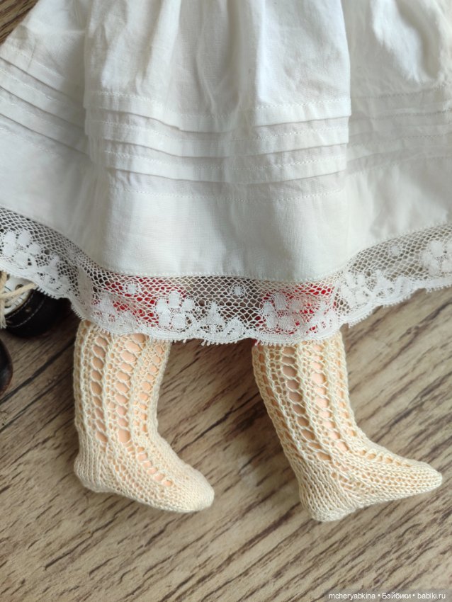 Гольфы для "кабинетных" антик. кукол. Скидка (фото 8)