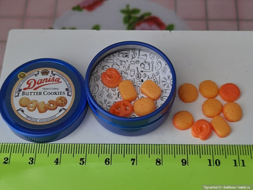 Печенье в коробочке — Миниатюра для кукол (фото 3)