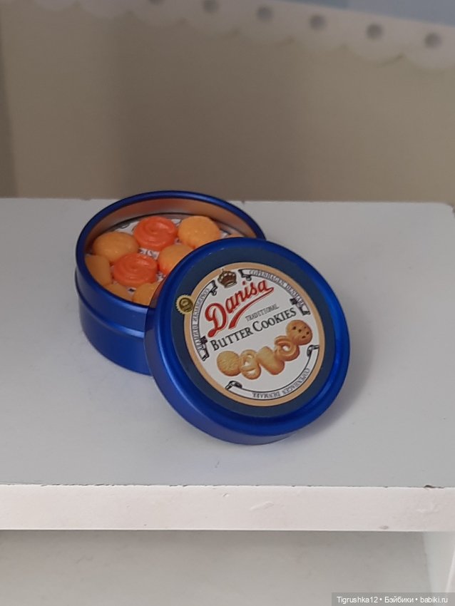 Печенье в коробочке — Миниатюра для кукол