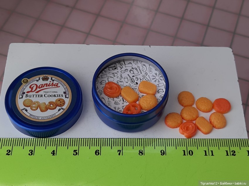 Печенье в коробочке — Миниатюра для кукол (фото 4)