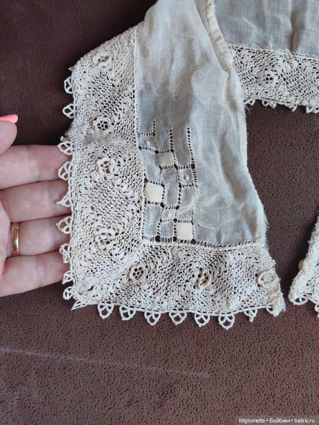 Антикварный воротничок 2 — Другое для антикварных кукол (фото 5)