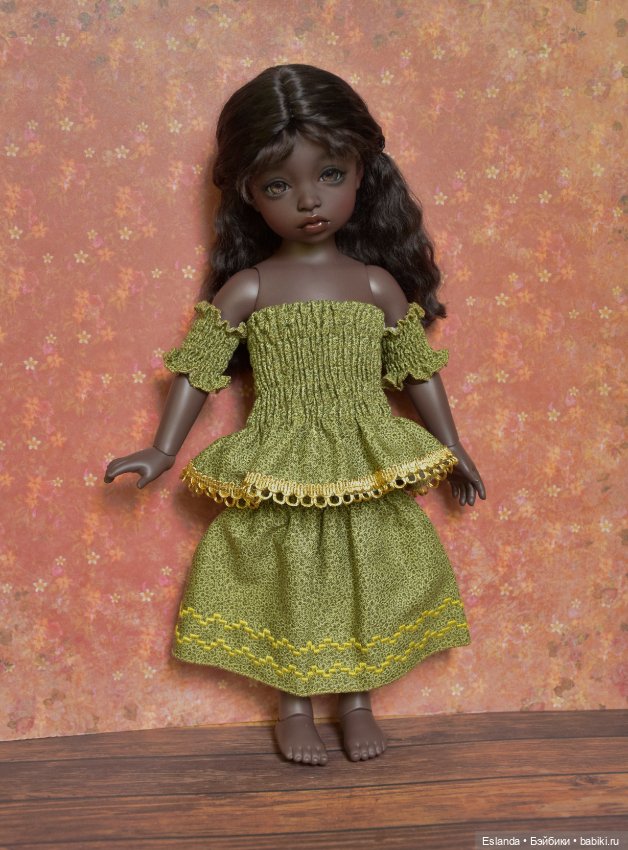 Комплект одежды: платье, топ, нарукавники, повязка на BID