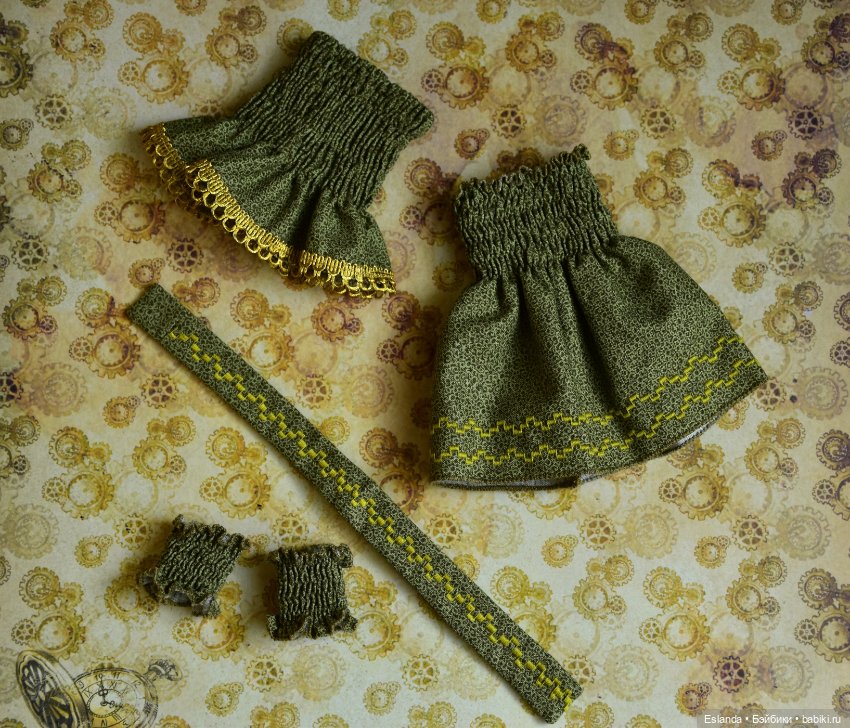 Комплект одежды: платье, топ, нарукавники, повязка на BID (фото 6)