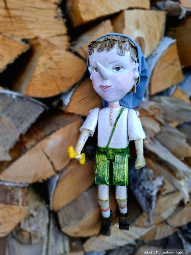 Отличный подарок-Буратино деревянный (фото 3)