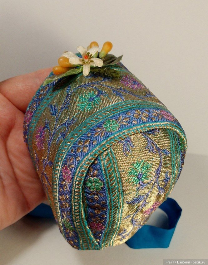 Бонет из шелка для куклы ОГ 22-23см