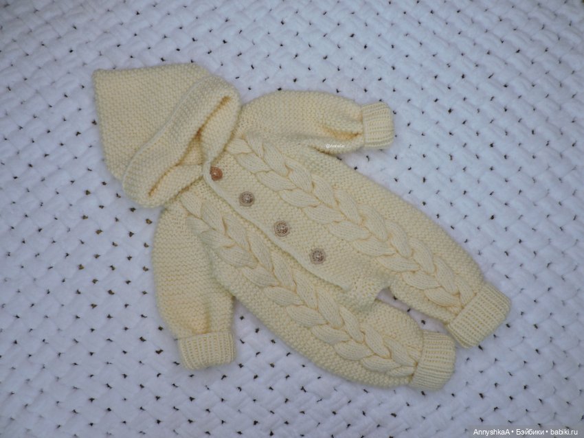 Комбинезон,шапочка и пинетки 54-62 (фото 3)