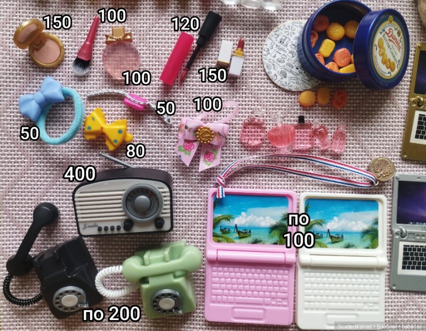 Аксессуары для Барби: гаджеты, еда, посуда (фото 3)