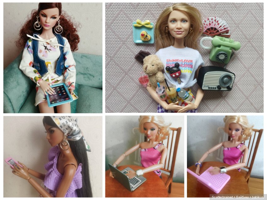 Аксессуары для Барби: гаджеты, еда, посуда (фото 6)