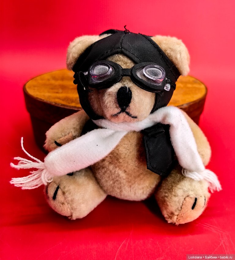 Мишка-пилот Винтаж 80-90 гг