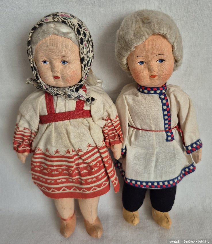 Всекохудожник. Русская артельная кукла. Ваня и Даша (продажа лотом) (фото 2)