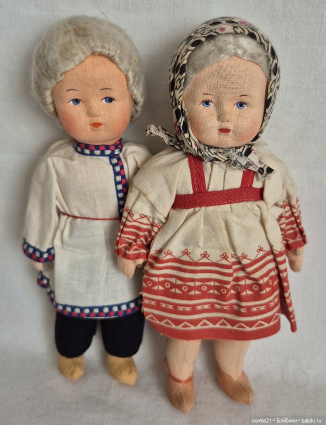 Всекохудожник. Русская артельная кукла. Ваня и Даша (продажа лотом)