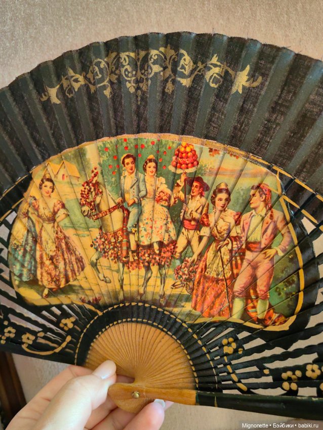 Старинный веер, Европа — Другое для антикварных кукол (фото 2)