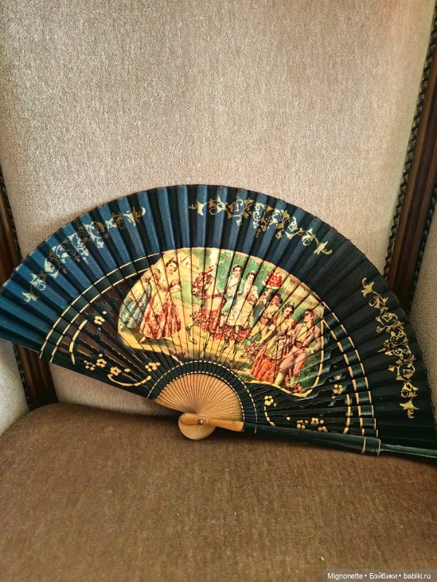 Старинный веер, Европа — Другое для антикварных кукол (фото 8)