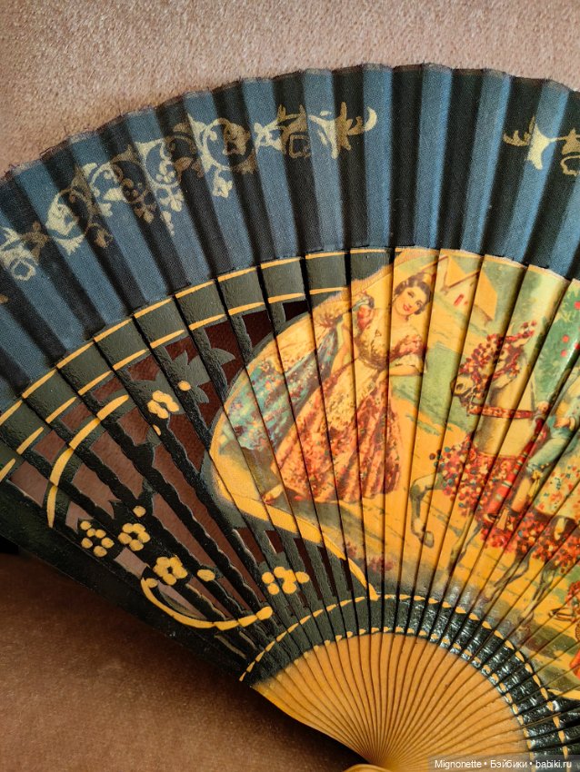 Старинный веер, Европа — Другое для антикварных кукол