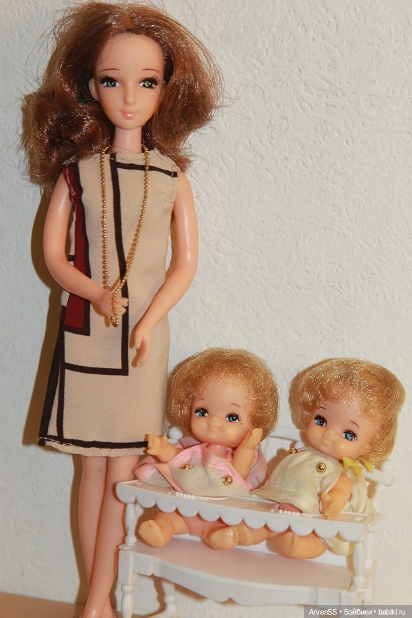 Винтажные сестрички Ликки 1 поколения Мики и Маки компании Такара (фото 7)