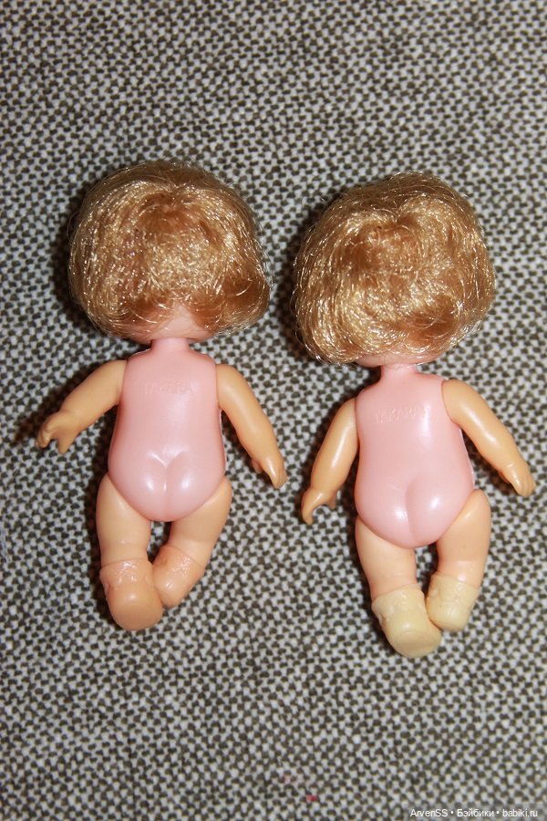 Винтажные сестрички Ликки 1 поколения Мики и Маки компании Такара (фото 2)