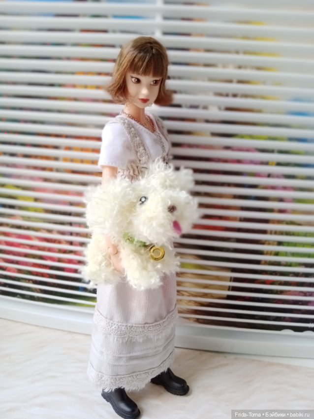 Щенок зайчик игрушка пушистая для Барби Поппи интегрити мальтипу (фото 4)