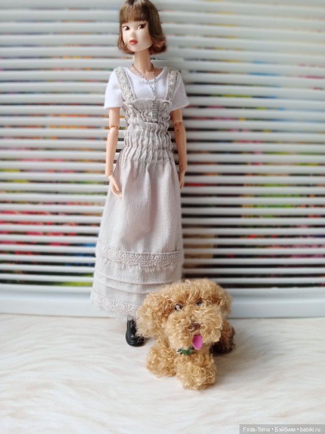 Щенок зайчик игрушка пушистая для Барби Поппи интегрити мальтипу (фото 9)