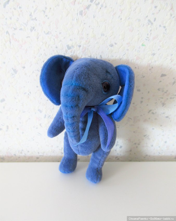 Синий слоник — Авторские игрушки