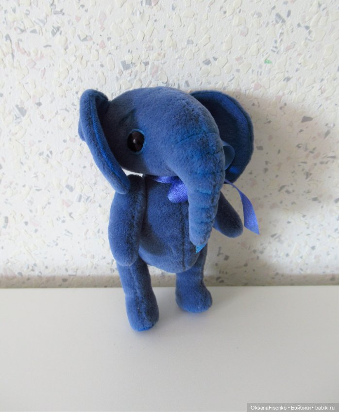 Синий слоник — Авторские игрушки (фото 2)