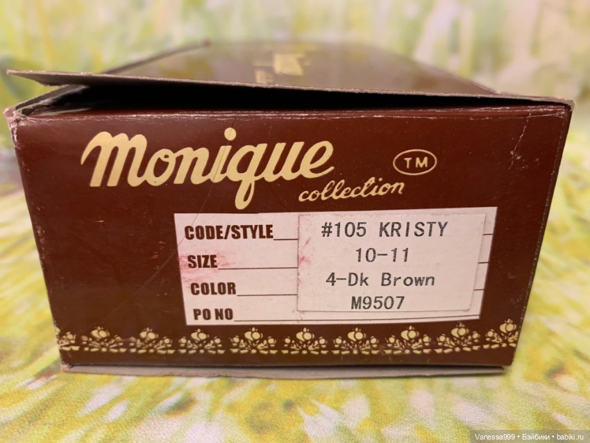Парички Monique Collection размер 10-11 для Mae Moppet Meadow dolls (фото 2)