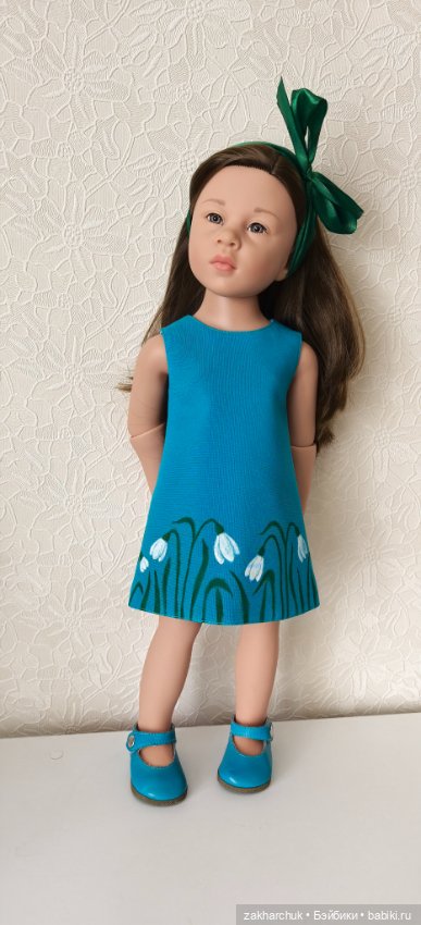 Платье Подснежники для готц и кукол 45-55 см (фото 2)