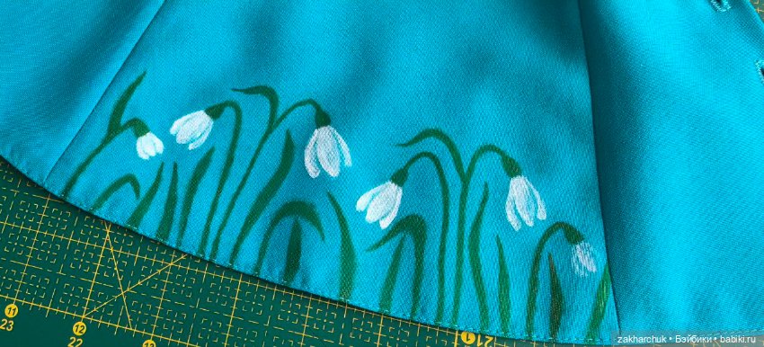 Платье Подснежники для готц и кукол 45-55 см (фото 6)