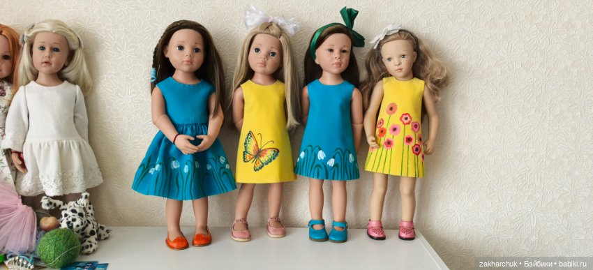 Платье Подснежники для готц и кукол 45-55 см (фото 4)