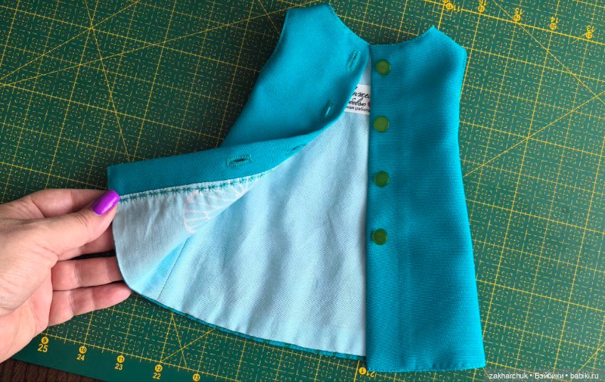 Платье Подснежники для готц и кукол 45-55 см (фото 5)