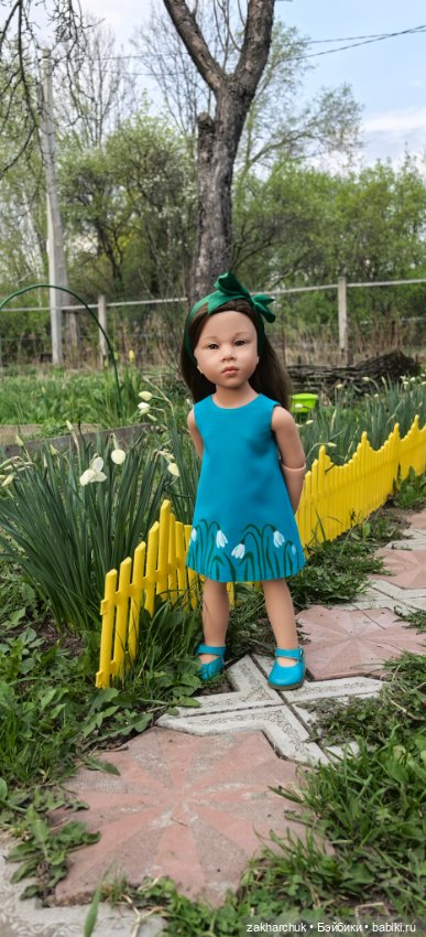 Платье Подснежники для готц и кукол 45-55 см (фото 3)