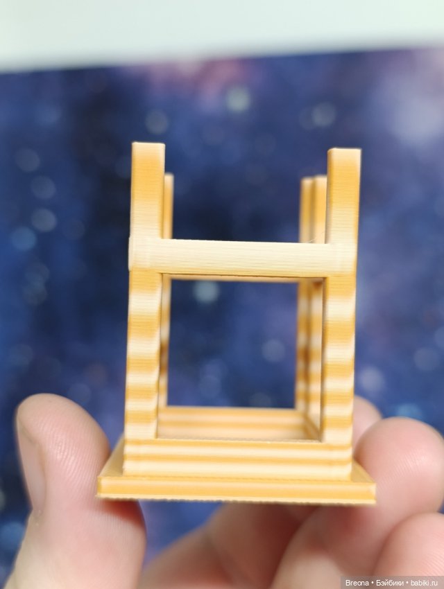 Табурет 1:12 — Кукольная мебель (фото 3)