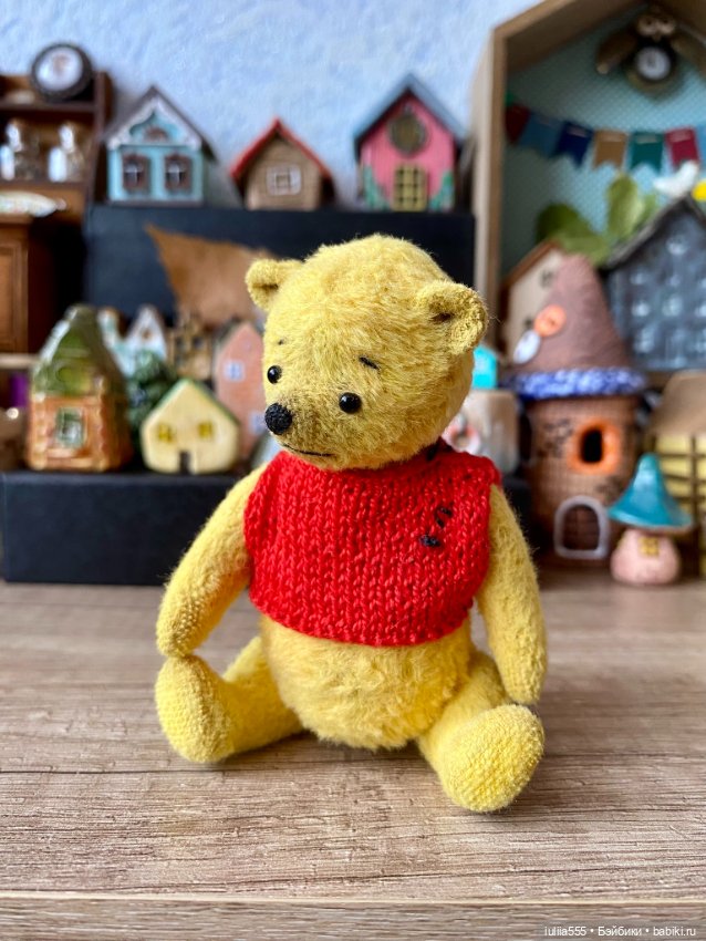 Мишка тедди Винни — Авторские игрушки (фото 3)