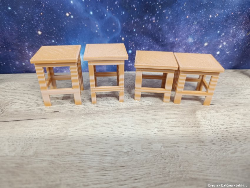 Табурет 1:12 — Кукольная мебель