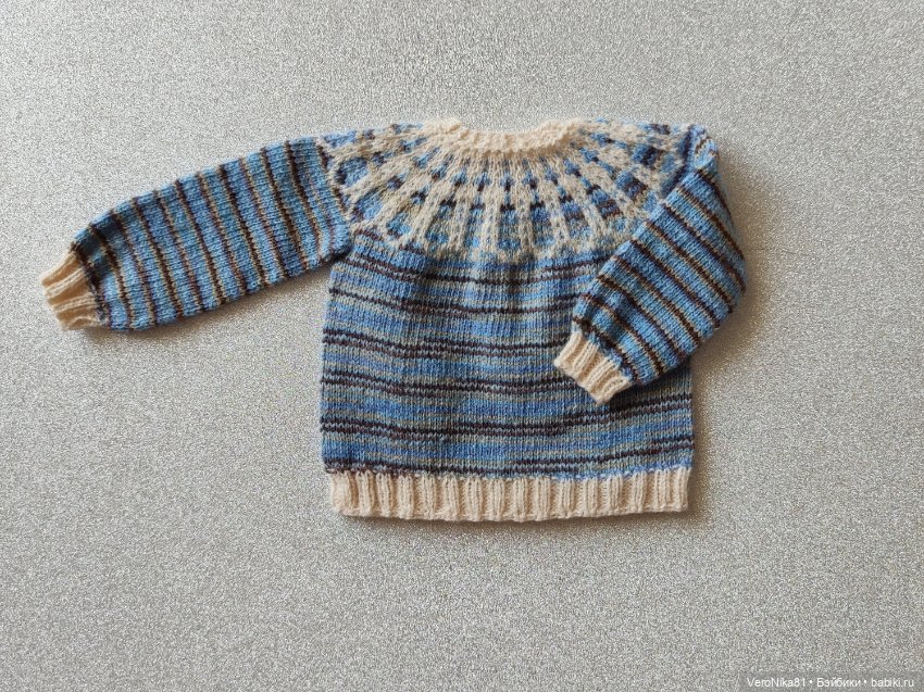 Меланжевый джемпер-лопапейса и ажурный джемпер (фото 2)