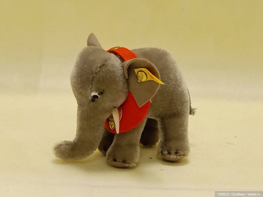 Слоник Steiff, Штайф — Винтажные куклы и игрушки детства (фото 2)