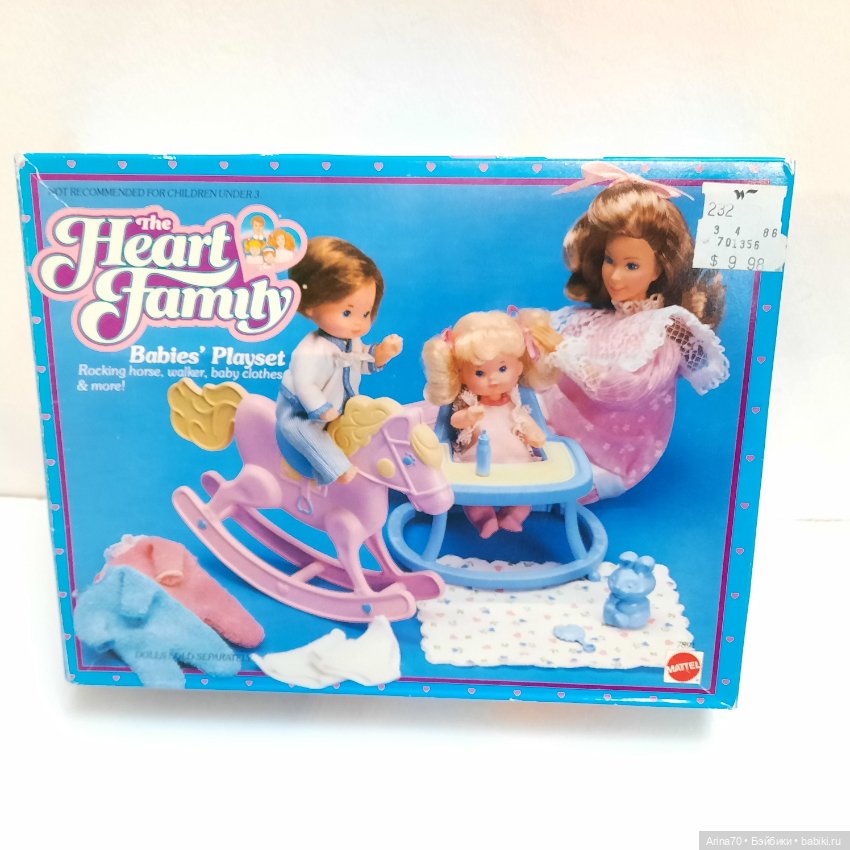 Набор игровой Barbie heart family (rosebud) ходунки, лошадка, одежда (фото 2)