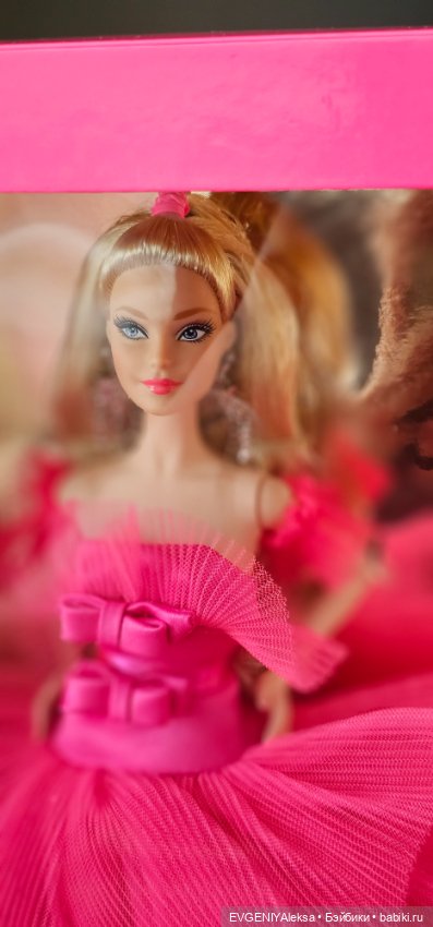 Лимитированная Barbie Pink, Золото, коллекционная, GTJ76, Pink Collection Barbie (фото 4)