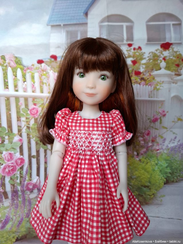 Платье с буфами — Одежда для кукол (фото 4)