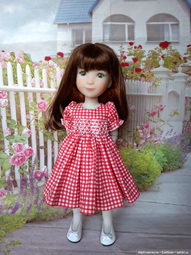 Платье с буфами — Одежда для кукол (фото 5)
