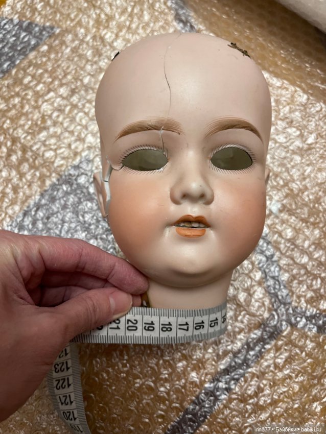 Маленькая немецкая антикварная голова Armand Marseille 390n