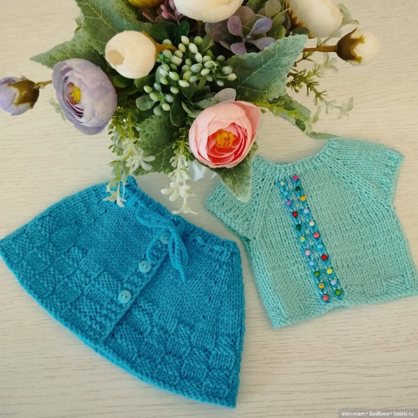 Вязаные комплекты для кукол Gotz, Vestida de Azul, Mariquita Perez