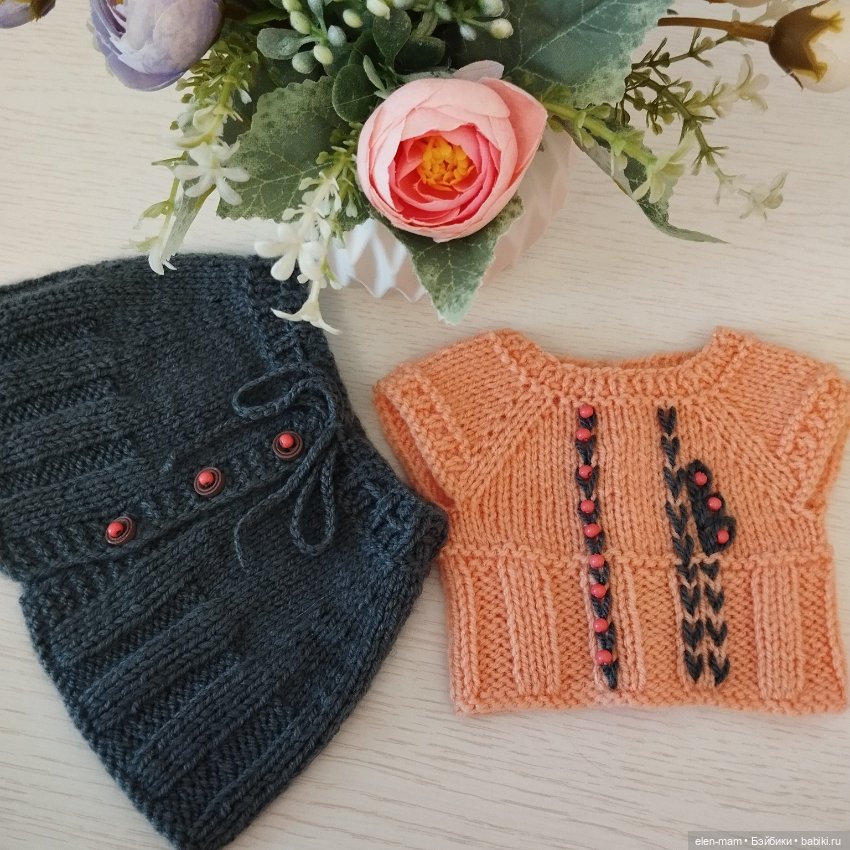 Вязаные комплекты для кукол Gotz, Vestida de Azul, Mariquita Perez (фото 5)