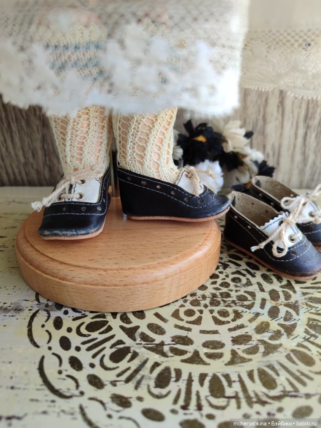 Туфли "Оксфорд" для антик.кукол. Скидка (фото 3)