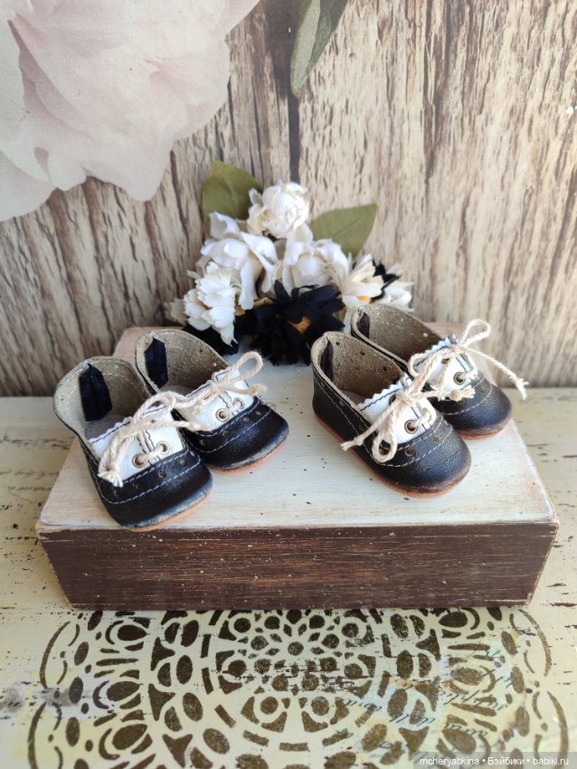 Туфли "Оксфорд" для антик.кукол. Скидка (фото 2)