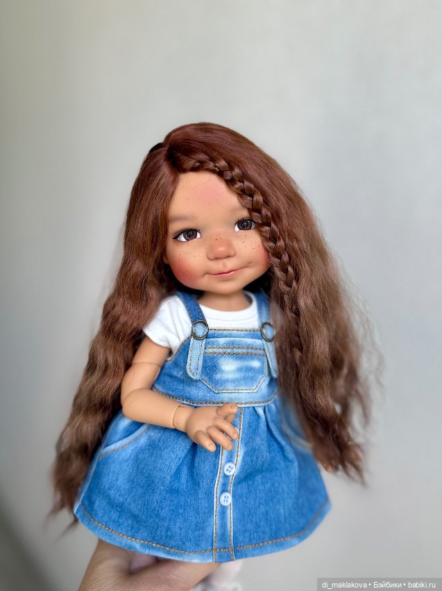 Парик для Meadow dolls Dumplings, Paola Reina и других куклой с ОГ15 см (фото 2)