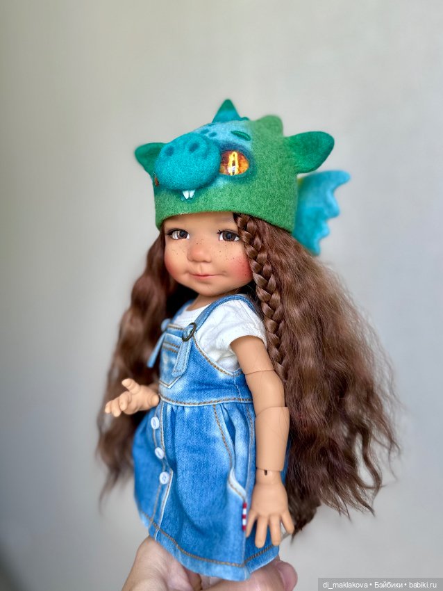 Парик для Meadow dolls Dumplings, Paola Reina и других куклой с ОГ15 см (фото 4)