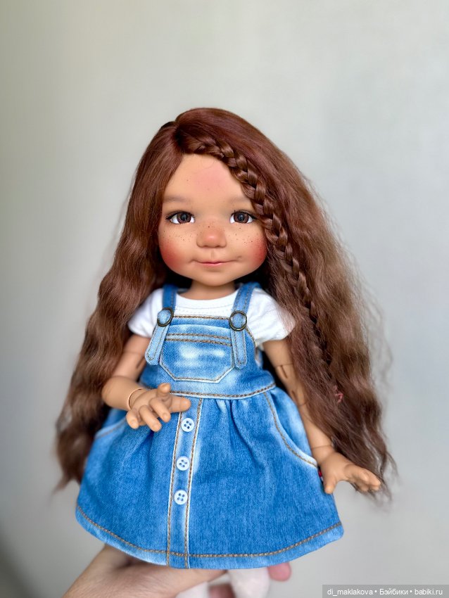 Парик для Meadow dolls Dumplings, Paola Reina и других куклой с ОГ15 см