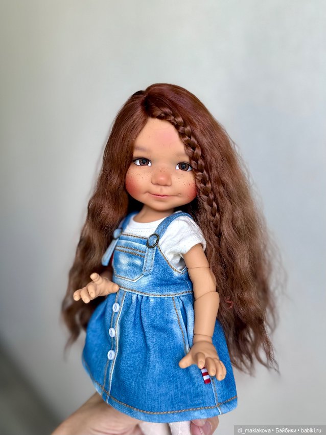 Парик для Meadow dolls Dumplings, Paola Reina и других куклой с ОГ15 см (фото 3)