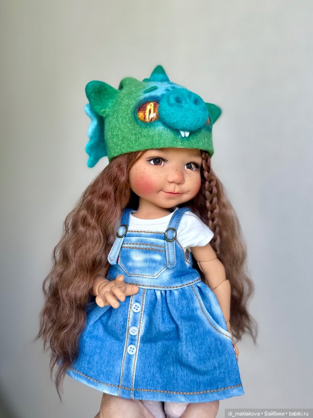 Парик для Meadow dolls Dumplings, Paola Reina и других куклой с ОГ15 см (фото 5)